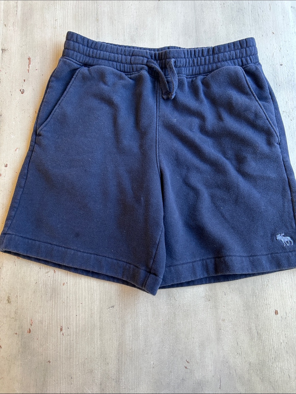 abercrombie kids Navy Fleece Athletic Shorts